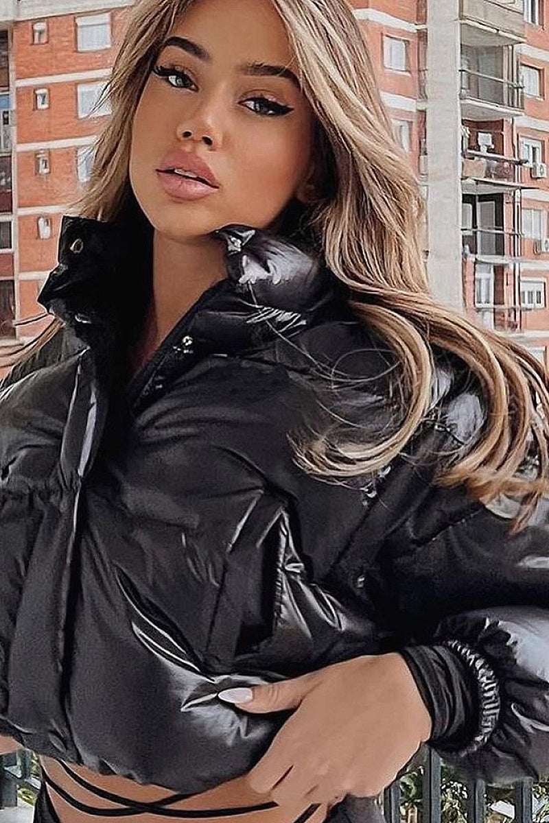 Trendy Women's Long Sleeve Cotton Jacket