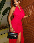 Elegant Halter Neck Bodycon Dress