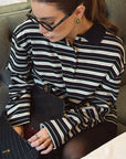 New Striped Polo Shirt for Fall and Winter