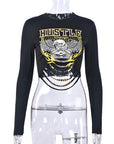 Stylish Cropped Long Sleeve T-Shirt for Women
