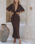 Sexy Backless Crop Top Skirt Set for Women