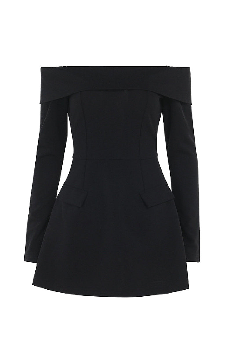 Elegant Off-Shoulder A-Line Dress for Women