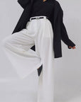 Simple Design Wide Leg Pants for Women