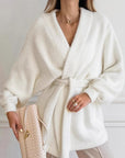 Elegant White Faux Fur Coat for Women