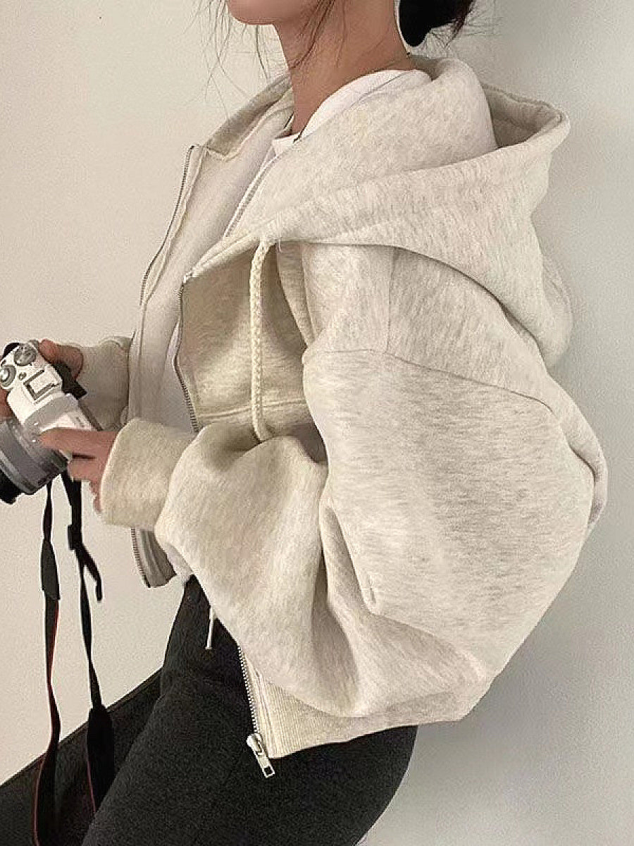 Stylish Warm Hooded Sweatshirt for Women