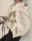 Stylish Warm Hooded Sweatshirt for Women