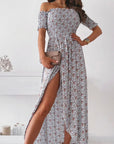 Summer New Floral Navy Sexy Dress