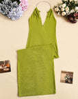 New Women's Deep V Neck Long Dress