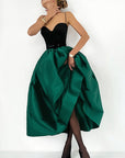 Spring Wholesale Solid Color Satin A-Line Skirt