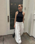 Autumn Street Style White Balloon Pants for Women