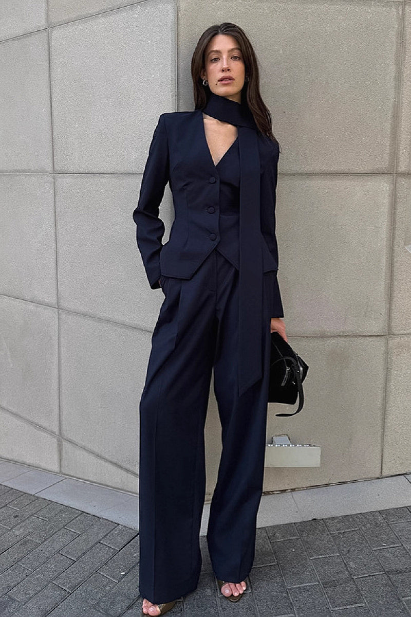 Fashionable Commute Halter Suit Set for Women