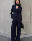 Fashionable Commute Halter Suit Set for Women