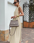 Casual Cotton Linen Halter Dress for Women