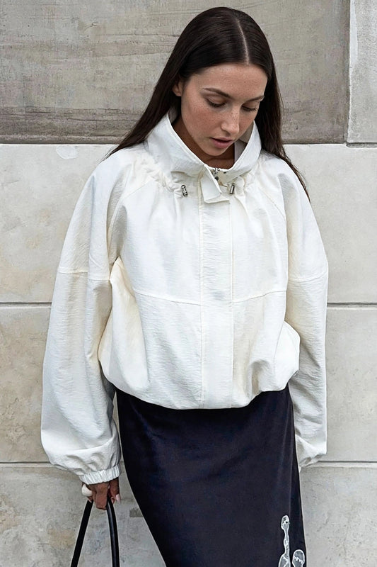 Sable Stand-Collar Jacket on model