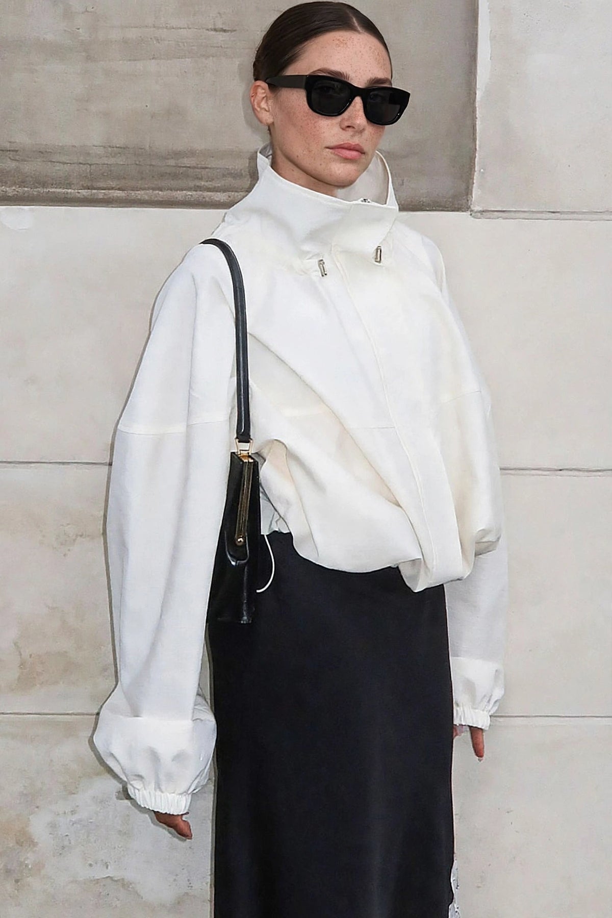Sable Stand-Collar Jacket on model