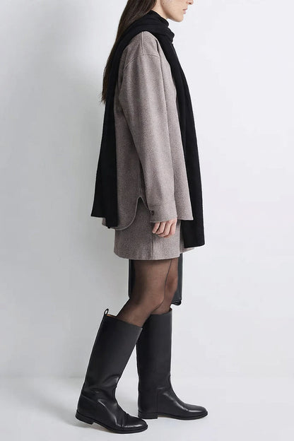 Ivoire Cardigan & Skirt Set on model