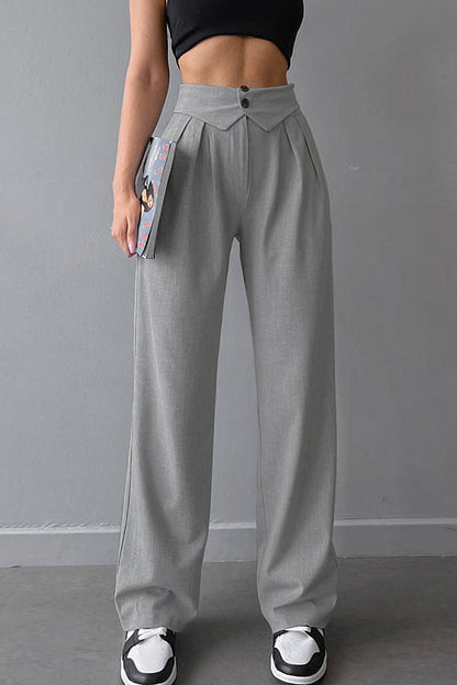 Rive Pleated Wide-Leg Trousers