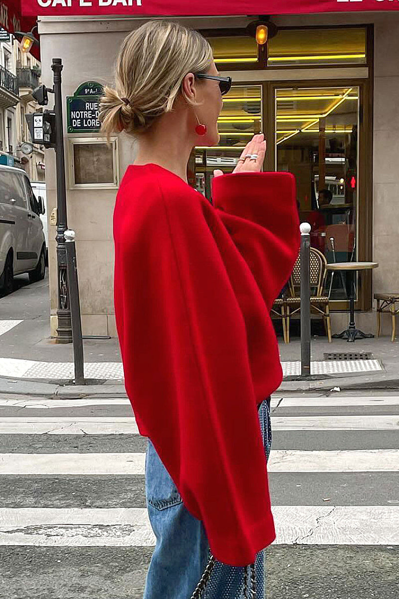 Thick Warm Cross V-Neck Long Sleeve Coat for Women