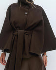 Fashionable Women's Autumn Winter Cape Coat