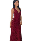 Summer Slim Fit V-Neck Floral Dress