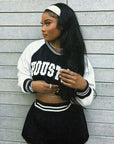 Trendy Casual Baseball Sweatshirt Skirt Set