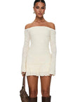New Women's 3D Fabric Strapless Mini Dress