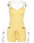 Summer Striped Floral Sports Two-Piece Set