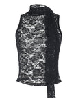 Lace Tie-Front Top for Trendy Women