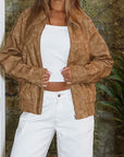 Stylish Stand Collar Jacket for Autumn and Winter