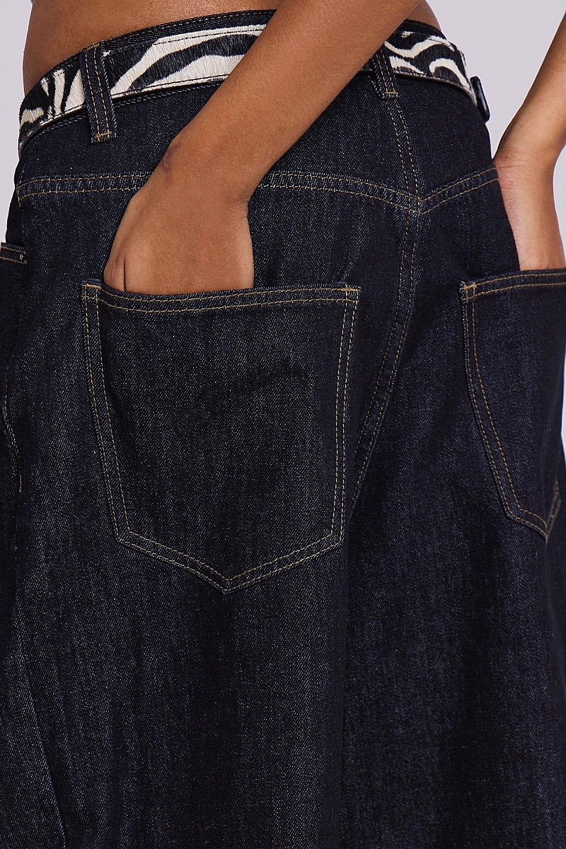 Trendy Letter Print Baggy Jeans for Women