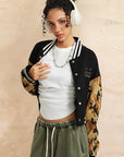 Trendy Women's Color Block Cardigan for Fall