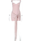 Lace Backless Spaghetti Strap Dress