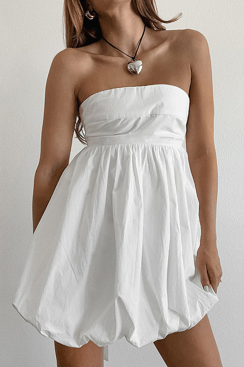 Elegant Simple White Dress for Summer