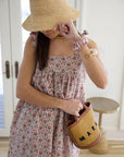 Spring Summer Women's French Vintage Floral Dress