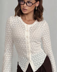 Lace Knit Cardigan for Women