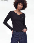 HeyHenry Vintage Slim Fit Long Sleeve T-Shirt