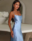 Backless Satin Sexy Dress for Women