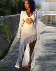 Summer Sexy Street Style Long Sleeve V-Neck Dress