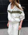 Fashion Color Block Sports Suit for Women