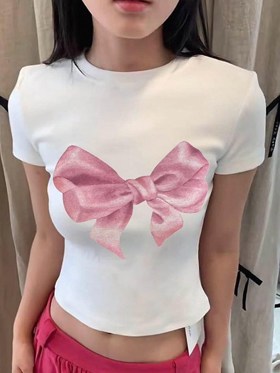 Trendy Summer T-Shirt with High Waist Pants