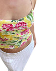 Colorful Sexy Printed Top for Summer Beach