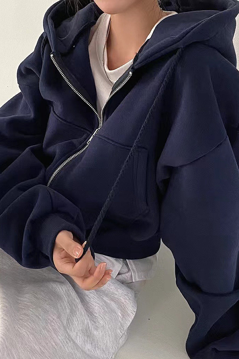 Stylish Warm Hooded Sweatshirt for Women