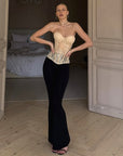 Sexy Embroidered Fishbone Bustier for Women