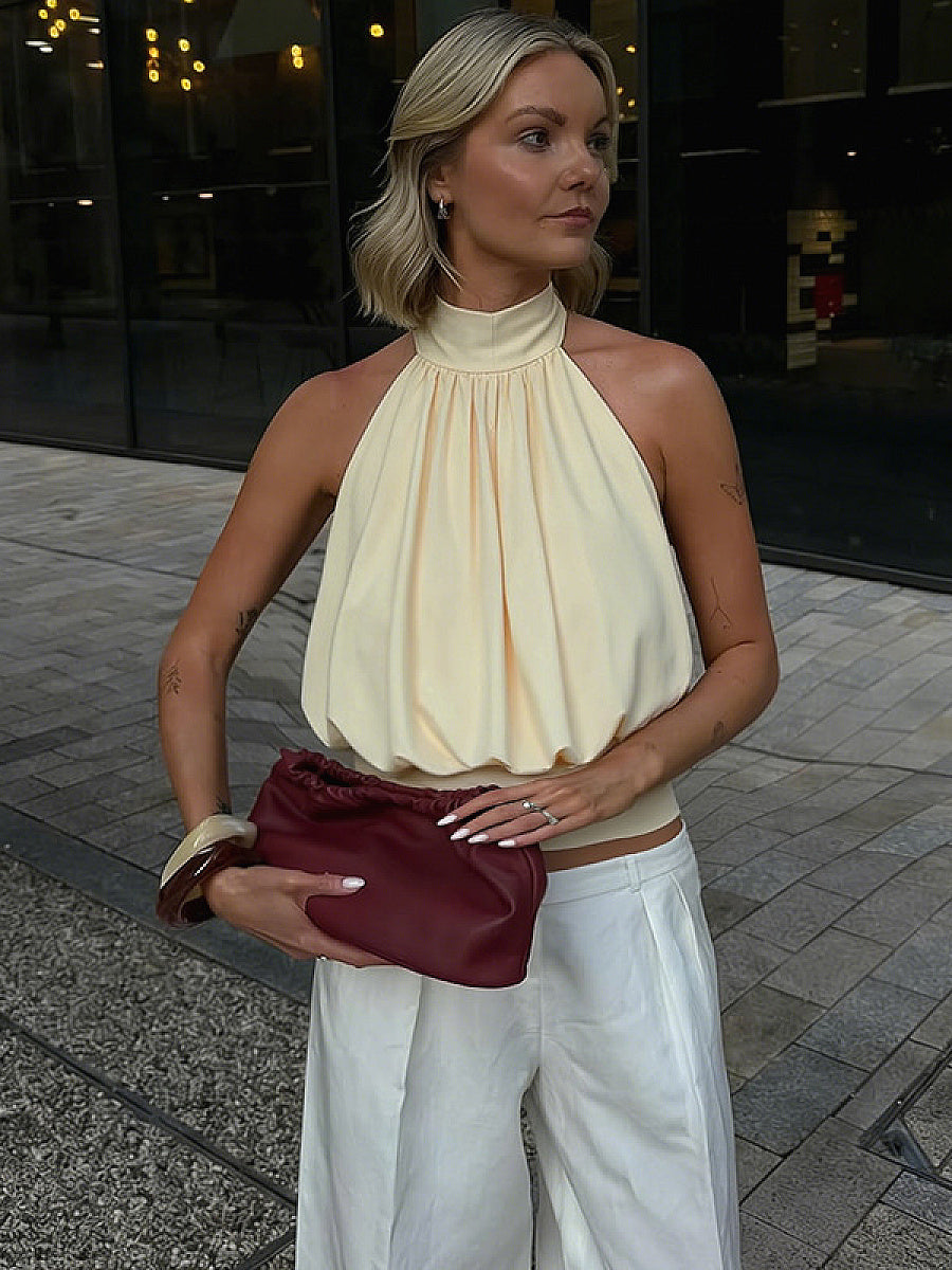 Summer Backless Halter Top for Women
