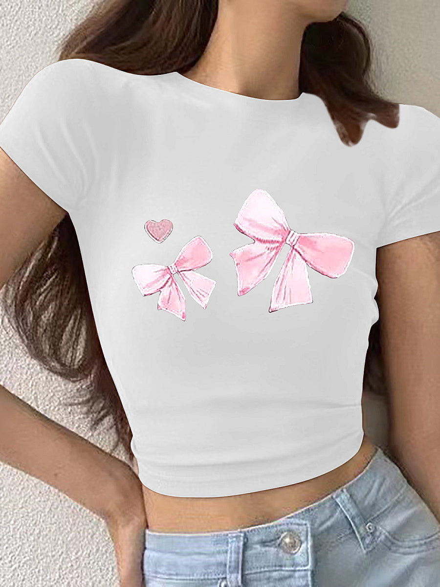 Summer T-Shirt with High Waist Pants