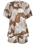Casual Camouflage Two-Piece Set for Women