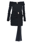 Chic Off-Shoulder A-Line Mini Dress