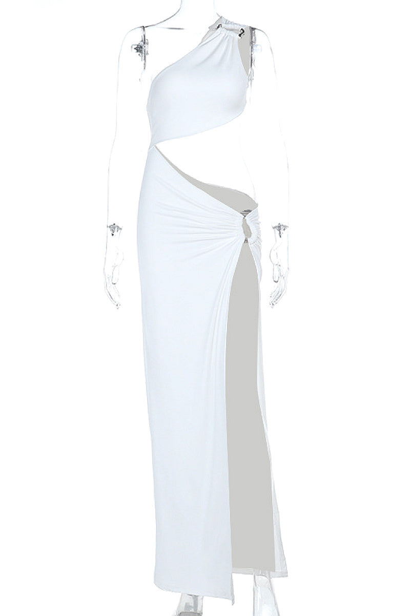 Summer Sexy Beach Dress with Asymmetrical Design