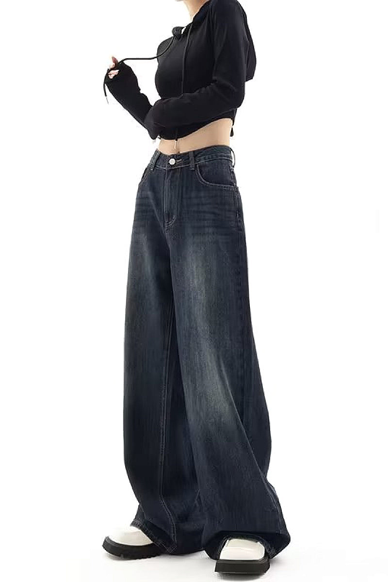 Vintage High Waist Wide Leg Jeans for Women