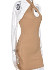 Stylish Summer Dress with Hollow Back Design